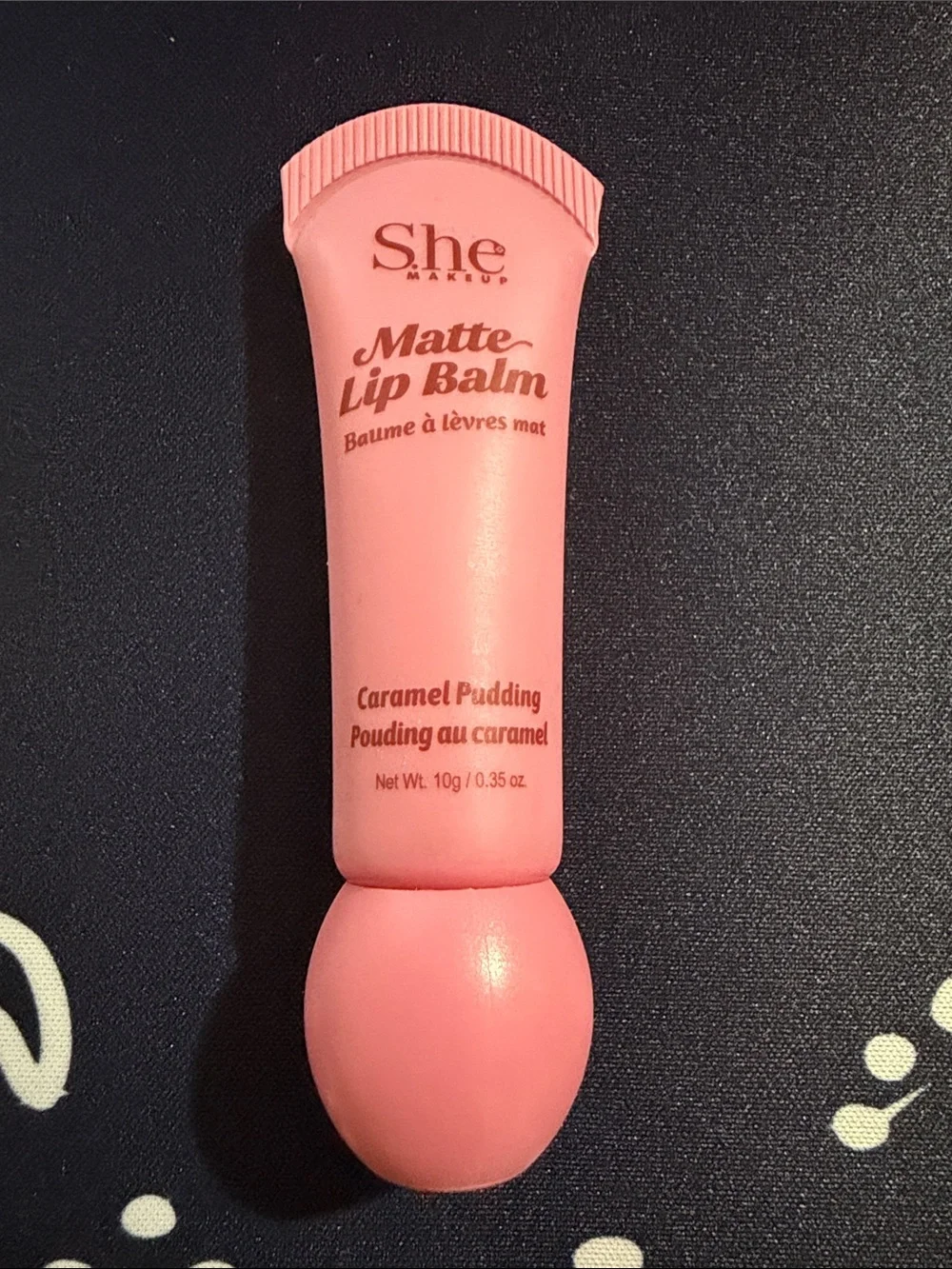 3/$15 🌸 She Makeup Matte Lip Balm — Caramel Pudding